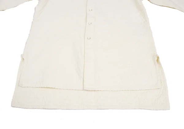 ASHA BY MDS Sashiko-Stitched Band Collar Shirt K-173193_007