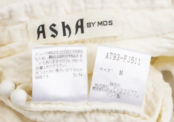ASHA BY MDS Sashiko-Stitched Band Collar Shirt K-173193_012