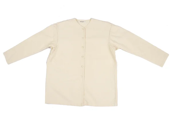 ASHA BY MDS Sashiko-Stitched Collarless Shirt K-173194_002