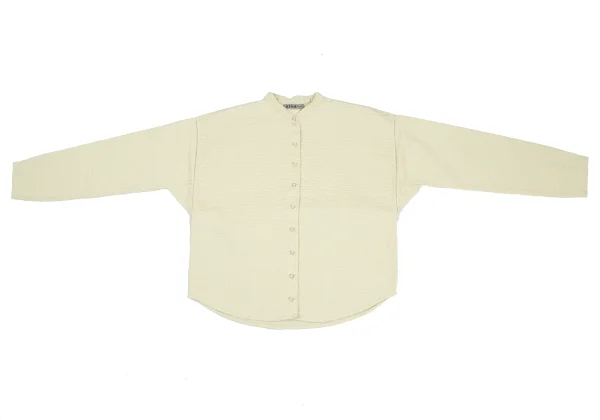 ASHA BY MDS Sashiko-Stitched Band Collar Shirt K-173195_002