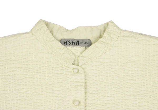 ASHA BY MDS Sashiko-Stitched Band Collar Shirt K-173195_003