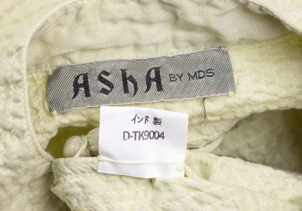 ASHA BY MDS Sashiko-Stitched Band Collar Shirt K-173195_011