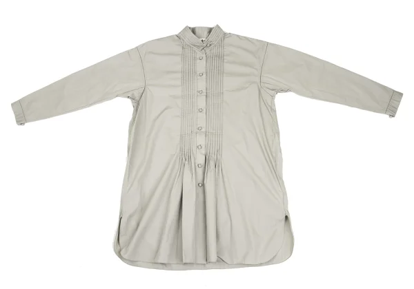 ASHA BY MDS Pintuck Stand Collar Blouse K-173198_002