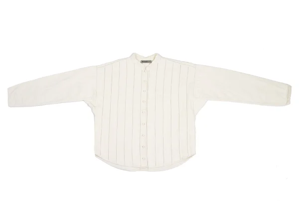 ASHA BY MDS Stripe Switching Band Collar Jacket K-173199_002