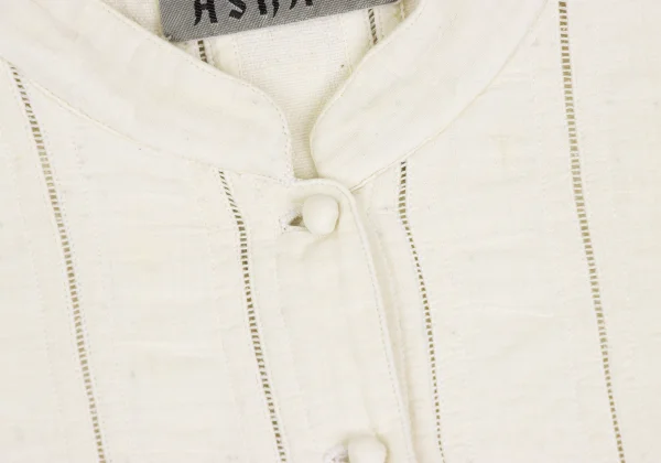 ASHA BY MDS Stripe Switching Band Collar Jacket K-173199_004