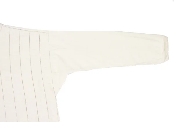 ASHA BY MDS Stripe Switching Band Collar Jacket K-173199_006