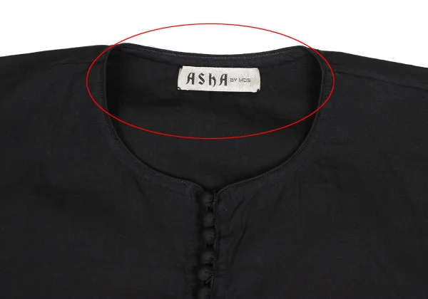 ASHA BY MDS Many Button Collarless Blouse K-173201_003