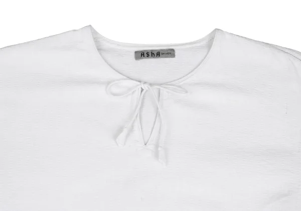 ASHA BY MDS Sashiko Cord-neck Skipper Blouse K-173203_003