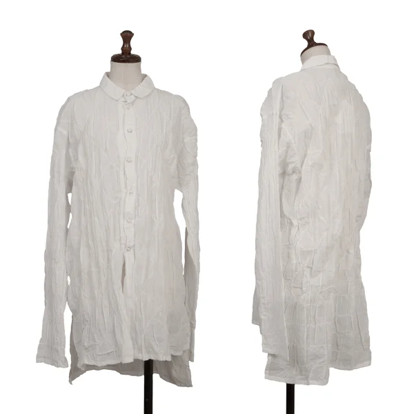 ASHA BY MDS Check Embroidery Blouse White M K-173205_001