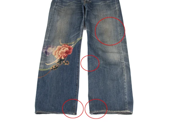 Yohji Yamamoto POUR HOMME Yuzen-dyed Denim Pants K-173206_006