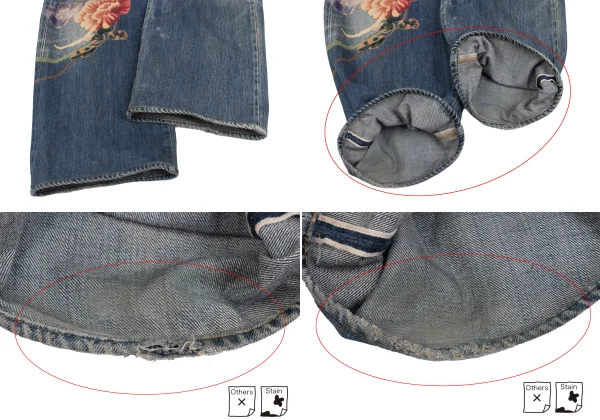 Yohji Yamamoto POUR HOMME Yuzen-dyed Denim Pants K-173206_009
