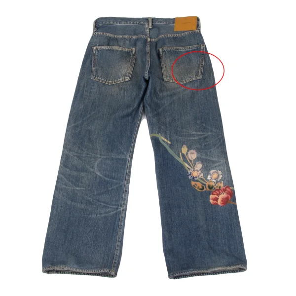 Yohji Yamamoto POUR HOMME Yuzen-dyed Denim Pants K-173206_013