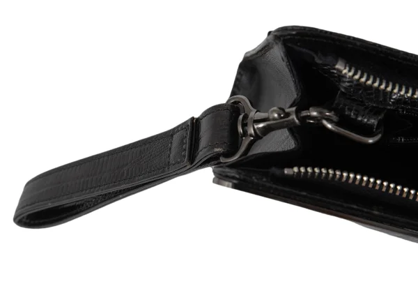 Jean Paul GAULTIER Metal Plate Crocodile Emboss Clutch Bag K-173207_016