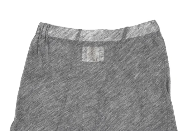 COMME des GARCONS Curved Wool Nylon Sheer Skirt K-173210_003