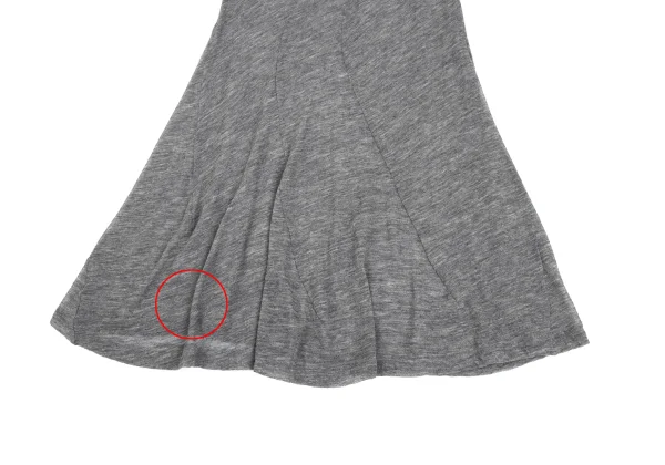 COMME des GARCONS Curved Wool Nylon Sheer Skirt K-173210_005