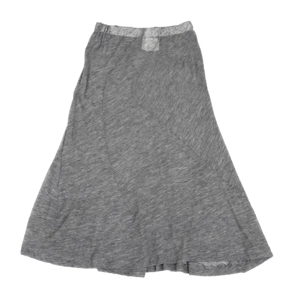 COMME des GARCONS Curved Wool Nylon Sheer Skirt K-173210_008