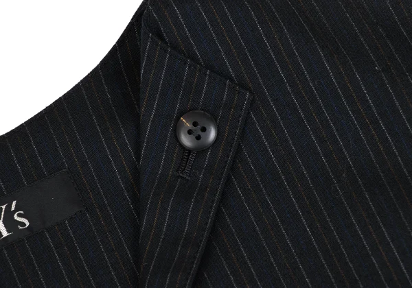 Y's Lapel Design Striped Dress K-173211_005