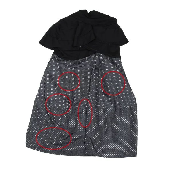 tricot COMME des GARCONS Washed Dot Switching Dress K-173212_011