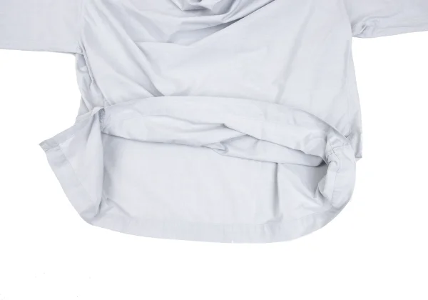 ISSEY MIYAKE PERMANENTE Cotton Drape-neck Pullover Blouse K-173213_010