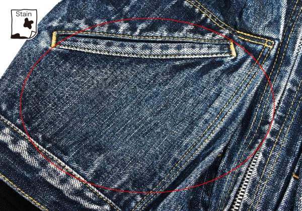 Yohji Yamamoto FEMME Knit Docking Spotted Horse Denim Jacket K-173214_011