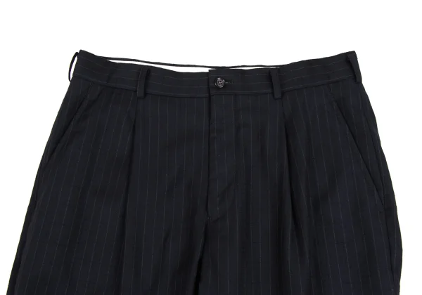 COMME des GARCONS HOMME DEUX Embroidery Striped Vest Docking Jacket & Pants K-173217_012