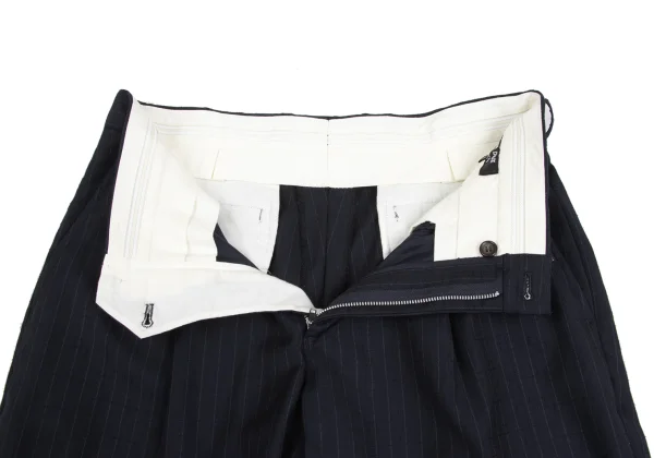 COMME des GARCONS HOMME DEUX Embroidery Striped Vest Docking Jacket & Pants K-173217_015