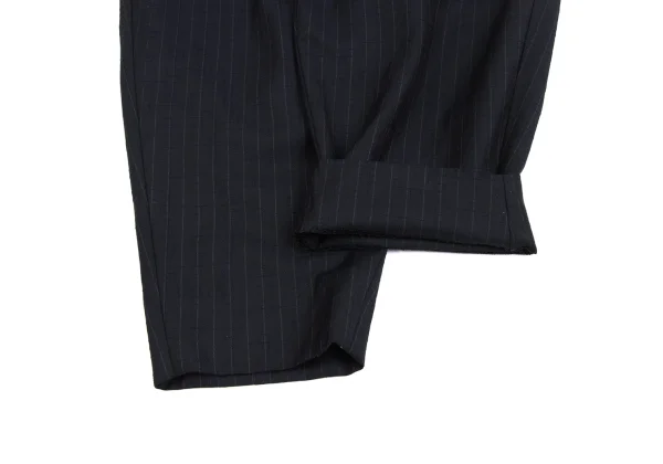 COMME des GARCONS HOMME DEUX Embroidery Striped Vest Docking Jacket & Pants K-173217_017