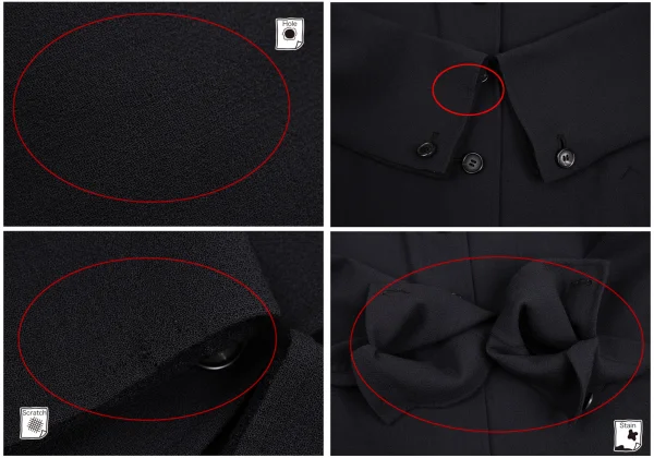 ISSEY MIYAKE Georgette Wool Jacket K-173222_009