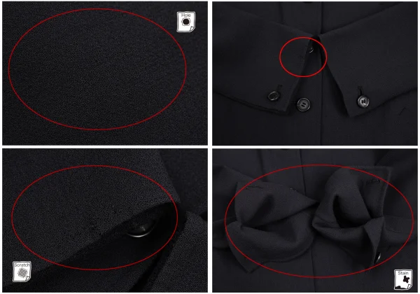 ISSEY MIYAKE Georgette Wool Jacket & Pants K-173224_007