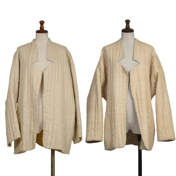 ASHA BY MDS Silk Stitched Reversible Jacket Beige S-M K-173228_001