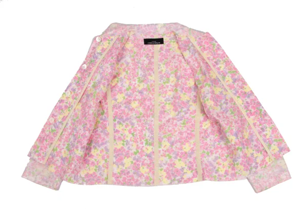 tricot COMME des GARCONS Cut-off Reversible Floral Shirt Jacket K-173229_013