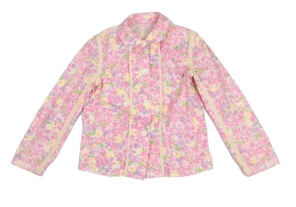 tricot COMME des GARCONS Cut-off Reversible Floral Shirt Jacket K-173229_014
