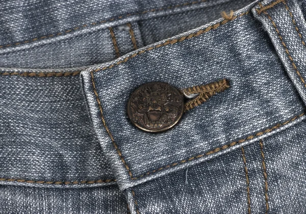 VIVIENNETAM Cotton Blend Dragon Embroidery Stretch Jeans K-173231_004