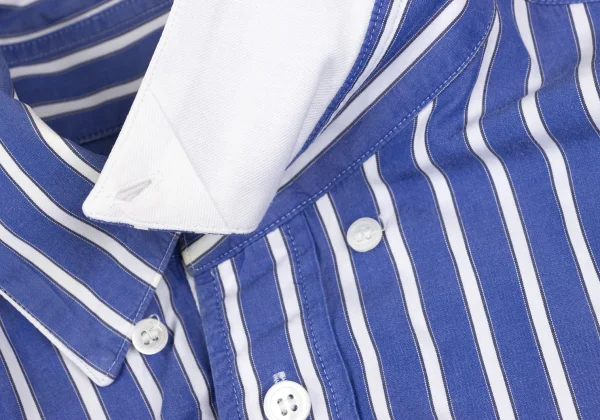 sacai Cotton Front Embroidery Design Striped Shirt K-173232_005
