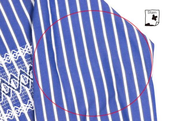 sacai Cotton Front Embroidery Design Striped Shirt K-173232_009