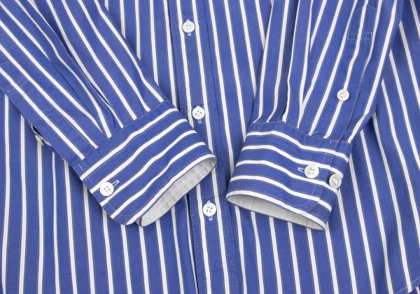 sacai Cotton Front Embroidery Design Striped Shirt K-173232_010