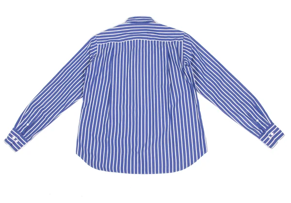 sacai Cotton Front Embroidery Design Striped Shirt K-173232_017