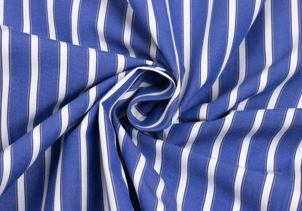 sacai Cotton Front Embroidery Design Striped Shirt K-173232_018