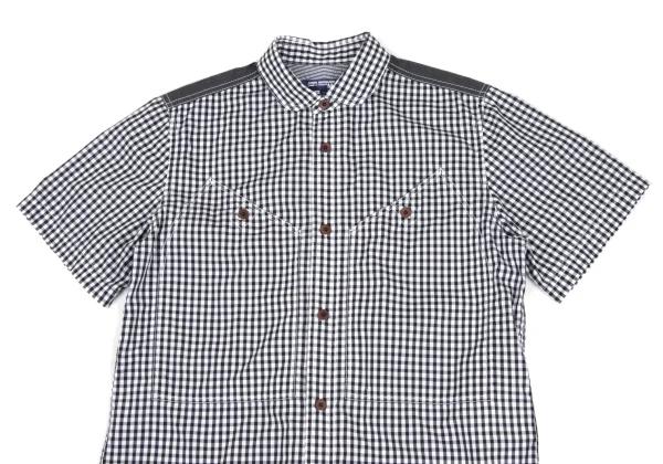 JUNYA WATANABE MAN COMME des GARCONS Yoke Switching Gingham Check Shirt K-173235_002