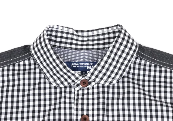 JUNYA WATANABE MAN COMME des GARCONS Yoke Switching Gingham Check Shirt K-173235_003