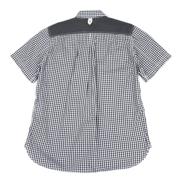 JUNYA WATANABE MAN COMME des GARCONS Yoke Switching Gingham Check Shirt K-173235_010