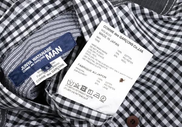 JUNYA WATANABE MAN COMME des GARCONS Yoke Switching Gingham Check Shirt K-173235_013