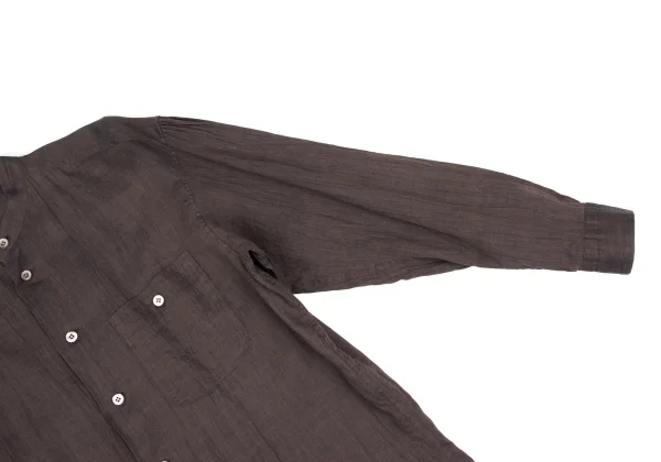 ISSEY MIYAKE MEN Linen Band-collar Shirt K-173236_011