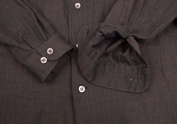 ISSEY MIYAKE MEN Linen Band-collar Shirt K-173236_012