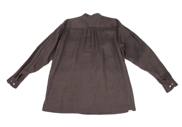 ISSEY MIYAKE MEN Linen Band-collar Shirt K-173236_016