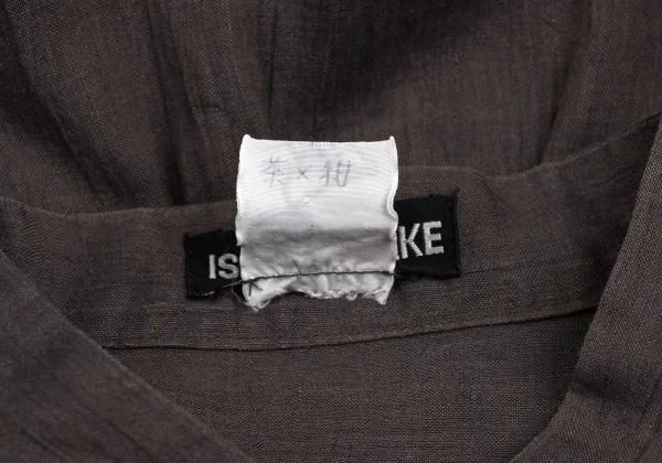 ISSEY MIYAKE MEN Linen Band-collar Shirt K-173236_019