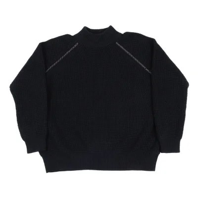 Y's for men Wool Acrylic waffle Knit Sweater