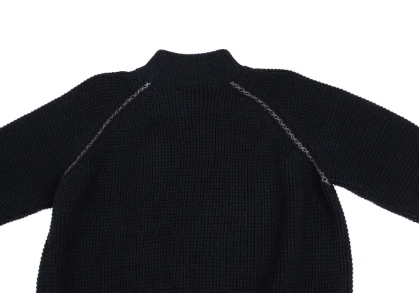 Y's for men Wool Acrylic waffle Knit Sweater K-173238_011