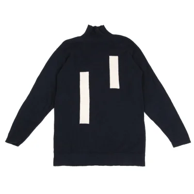 Y's for men Wool High-neck Knit Sweater