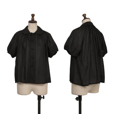 tricot COMME des GARCONS Cotton Covered Button Sheer Blouse